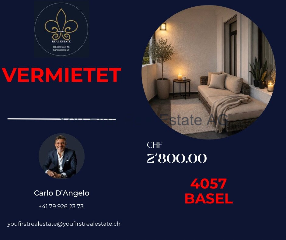 Basel: VERMIETET Eleganz und Komfort in der modernen 4.5 Zimmerwohnung 