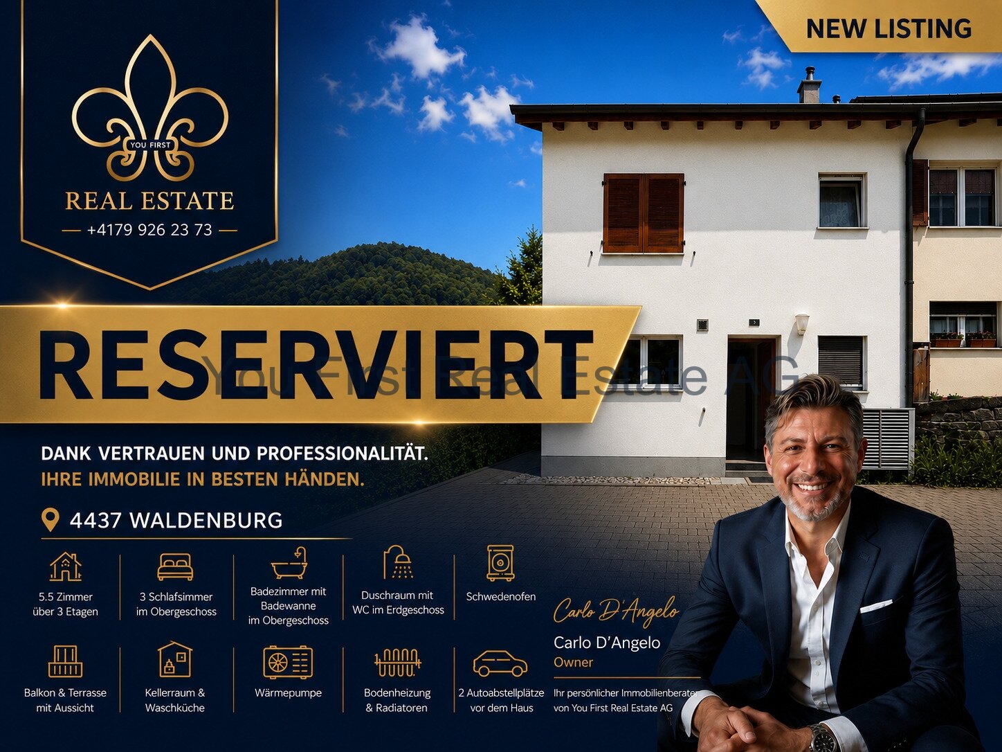 RESERVIERT-Charmantes 5.5-Zimmer Eckreiheneinfamilienhaus mit Potenzial und traumhafter Aussicht 
