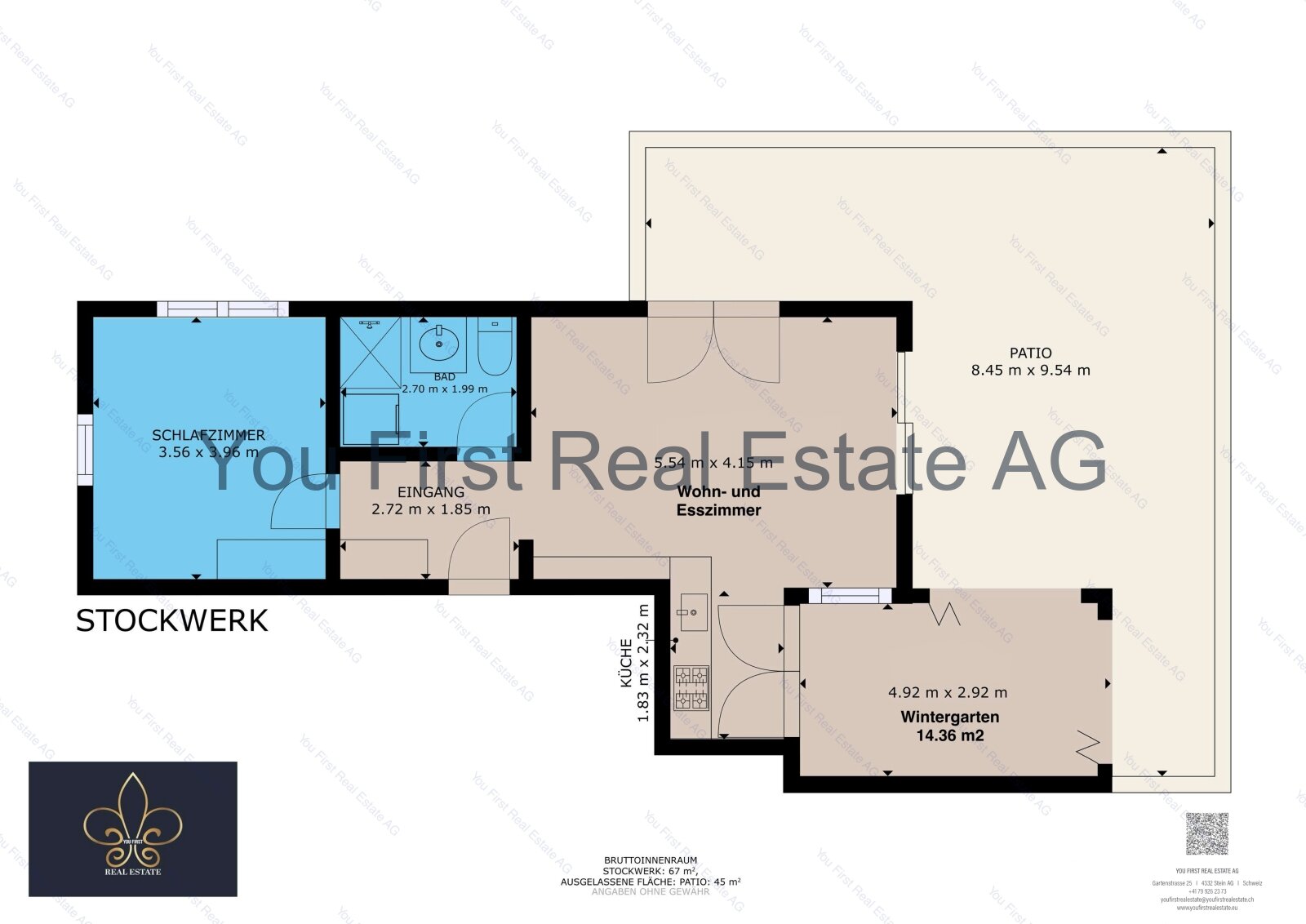 Gartenwohnung mit exklusiven Wintergarten