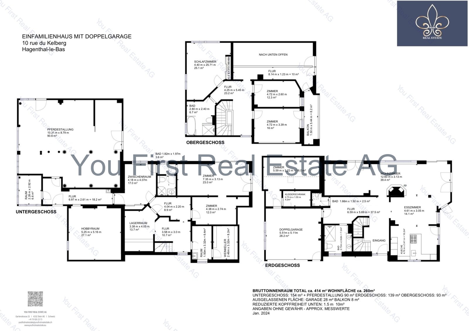 VERKAUFT - Weitblick über Hagenthal le Bas direkt am Golfplatz