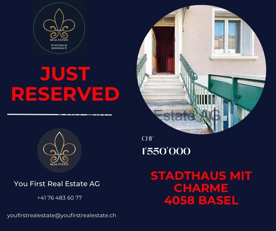 Basel: Charmantes EFH-Stadthaus an bevorzugter Lage in BS 