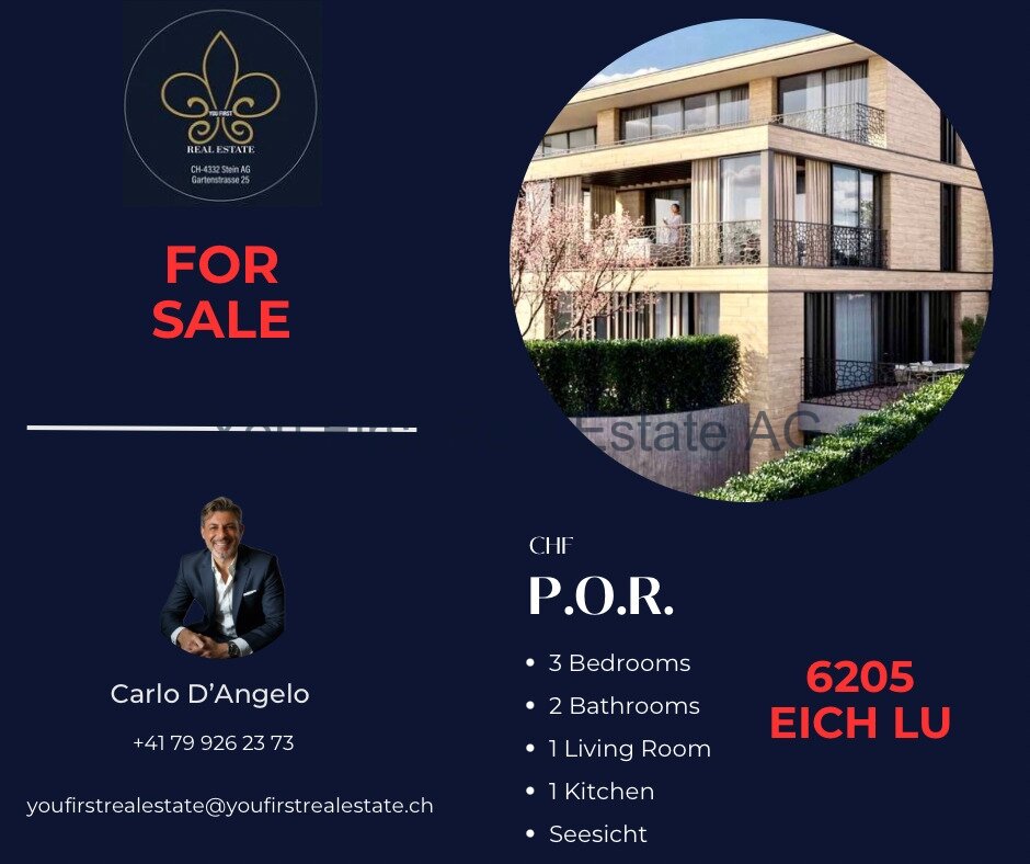 Luxuriöses Wohnen mit Seeblick in Eich – Ein Traum wird wahr! 