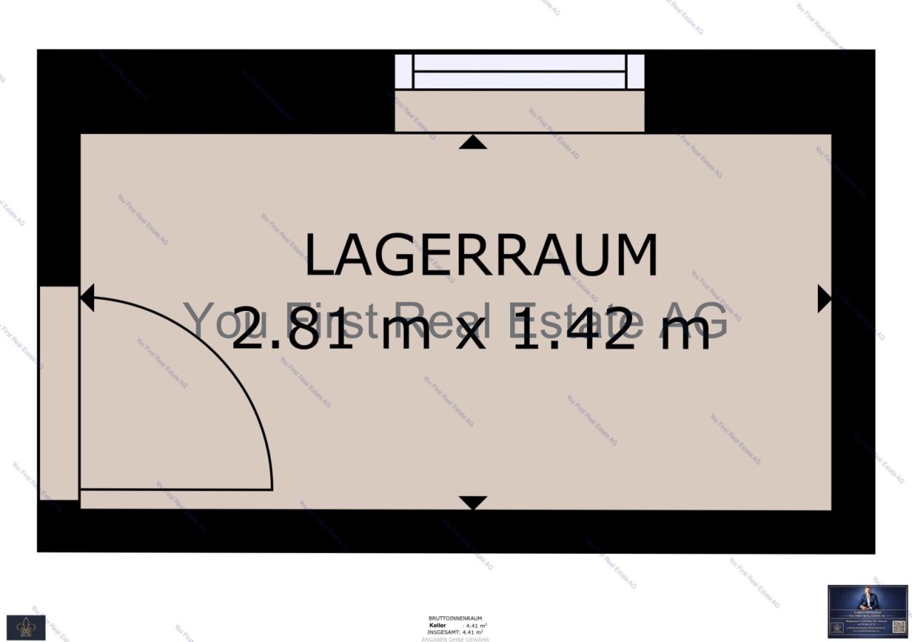 Grundrissplan Keller