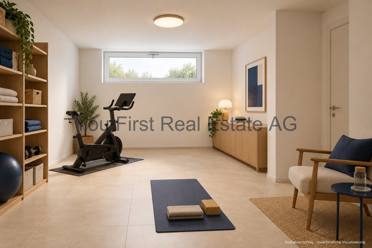Wellness-Bereich mit flexibler Raumaufteilung und Oberlichtern
