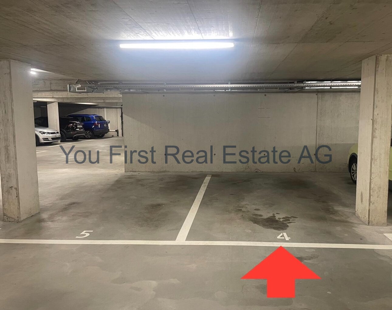 Sicherer Stellplatz in Tiefgarage - Parkplatz Nr. 4 zu verkaufen!