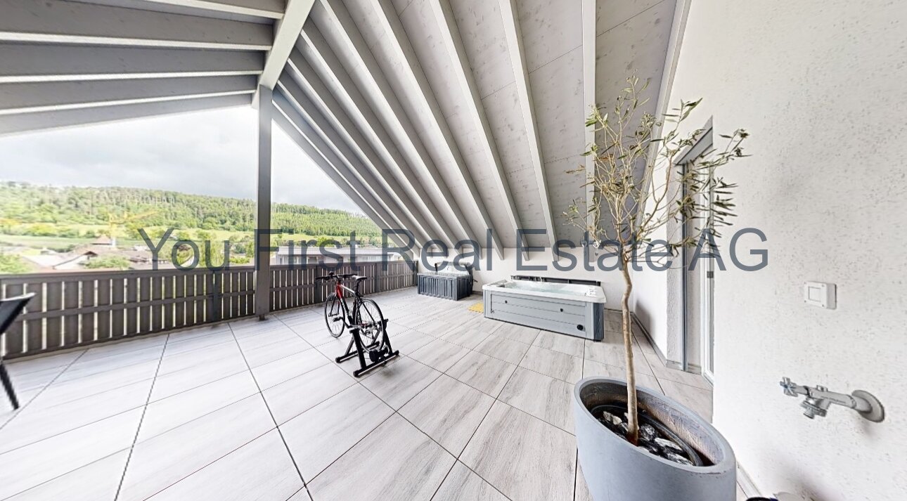 62 Quadratmeter grosse Terrasse