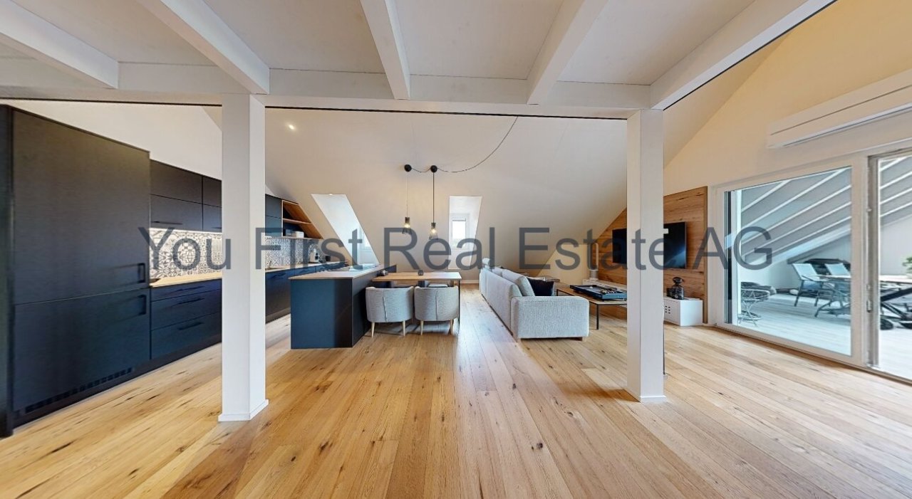 Loft-Wohnung mit offener Küche und harmonischer Raumaufteilung - Moderne Architektur auf höchstem Niveau