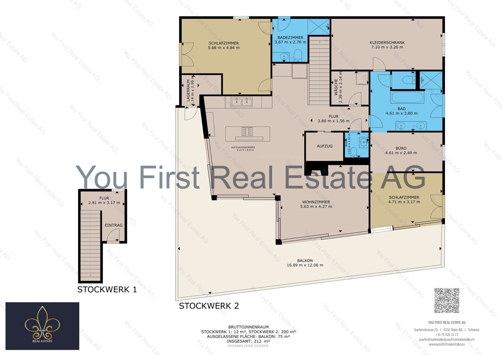 Grundrissplan Wohnung 