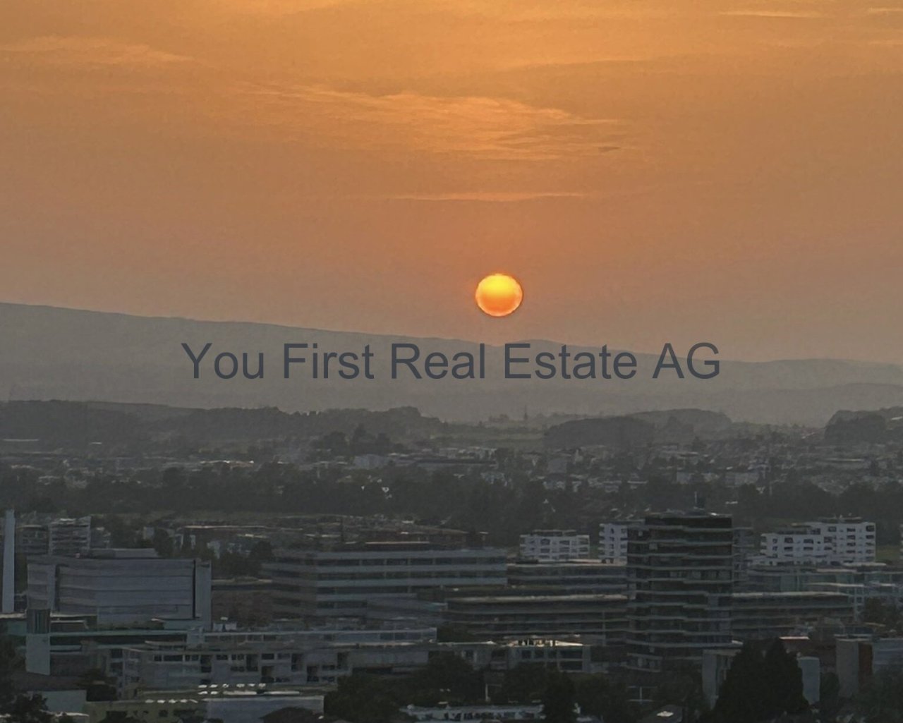 Sonnenuntergang über Zug