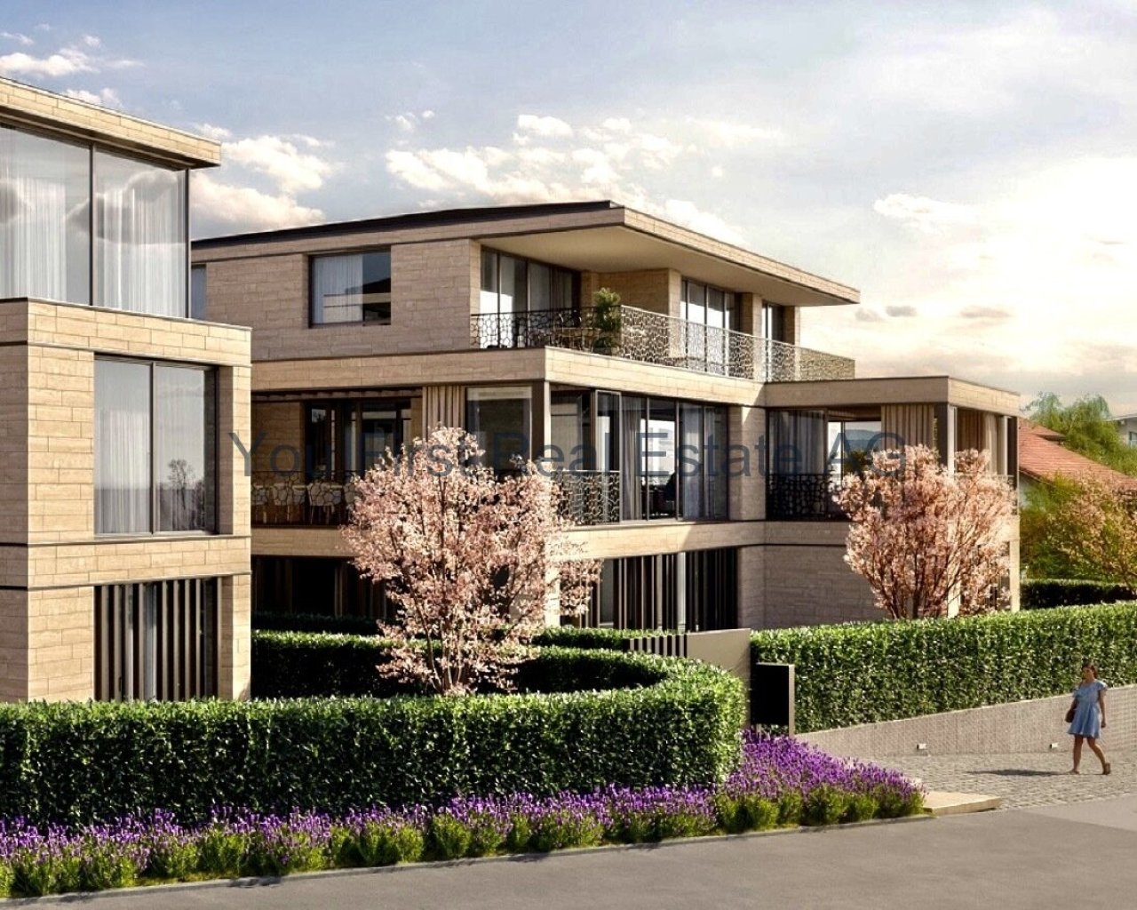 Exklusive Maisonette Gartenwohnung mit eleganten Terrassen und durchdachter Architektur