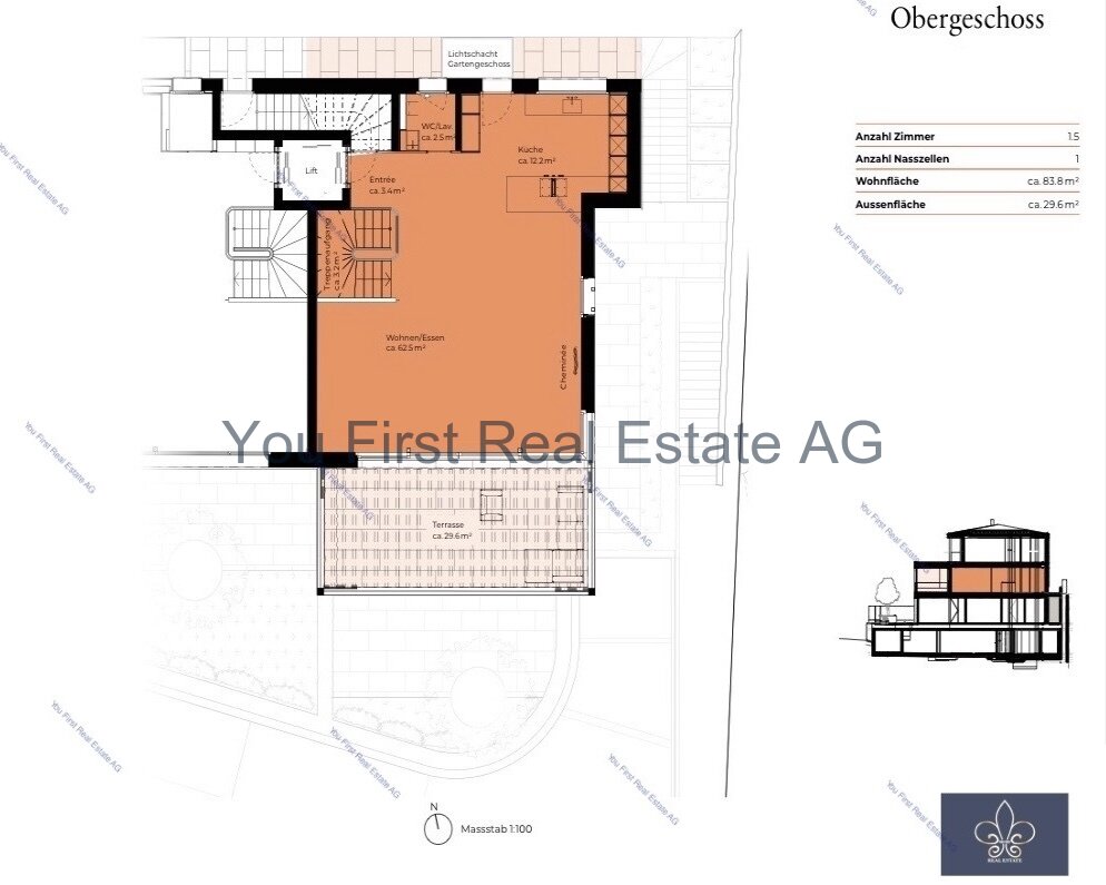 Durchdachter Wohnbereich mit großzügiger Terrasse - Clevere Raumaufteilung im Obergeschoss!
