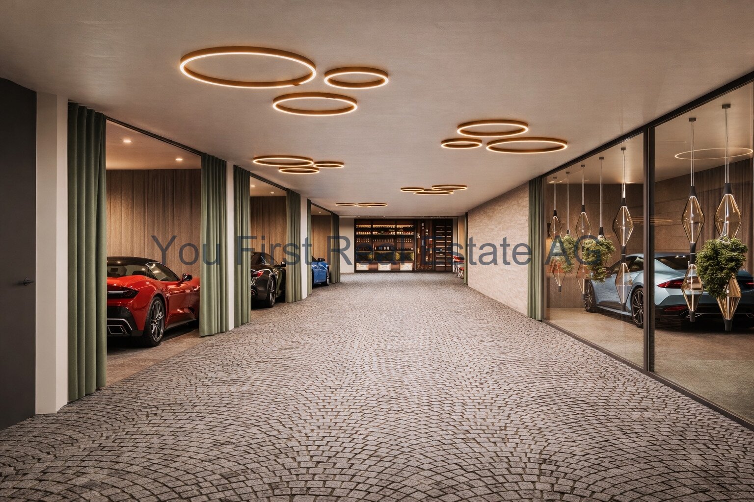 Luxus-Autostellplatz mit Design-Beleuchtung und Glasfront - Ihr Schmuckstück verdient mehr als nur eine Garage!
